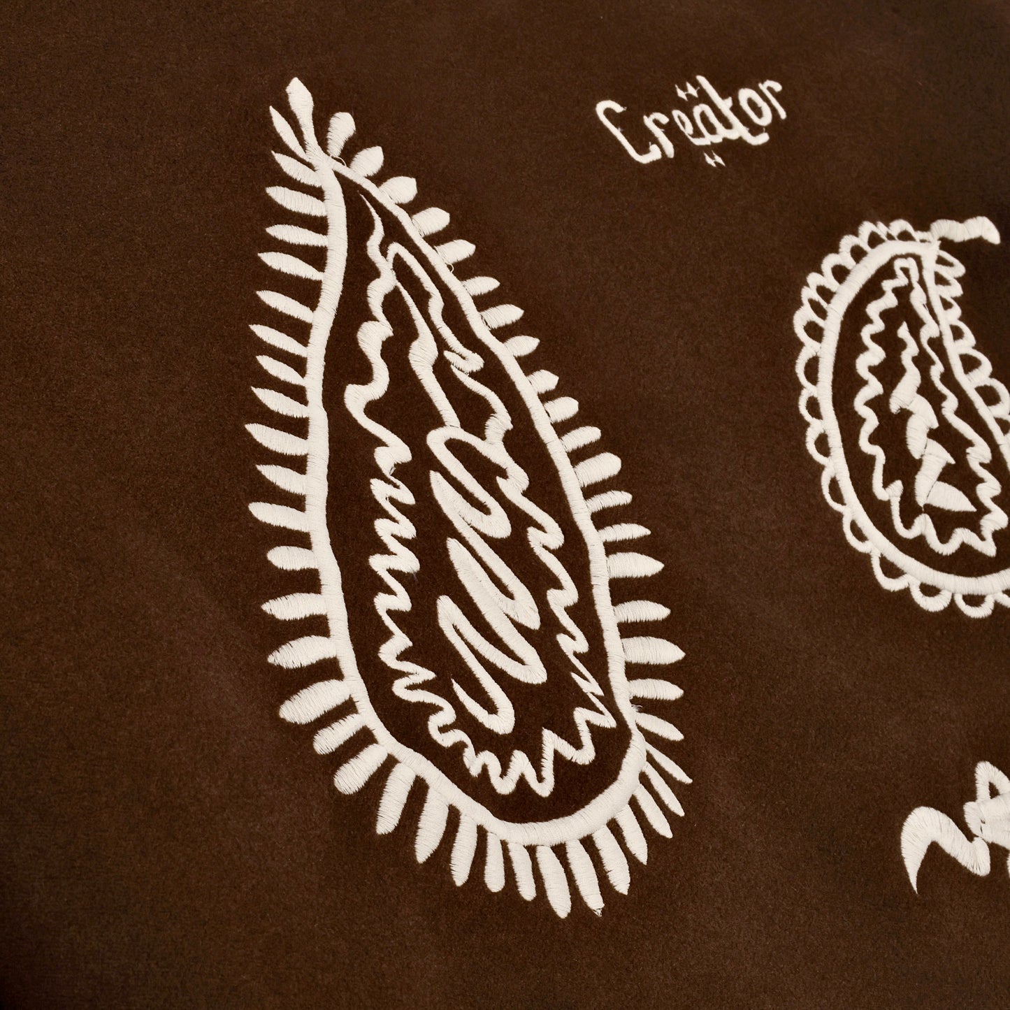 Premium Embroidered Brown Sweat Shirt - CREATOR
